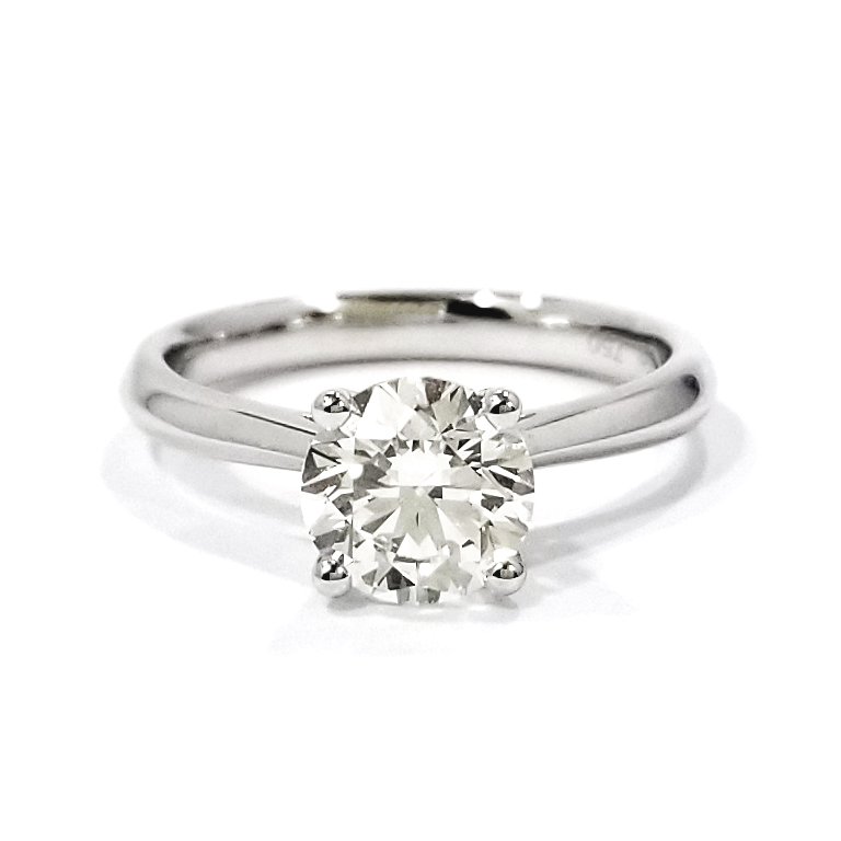 18K白金 1.2卡實驗室培育鑽石戒指