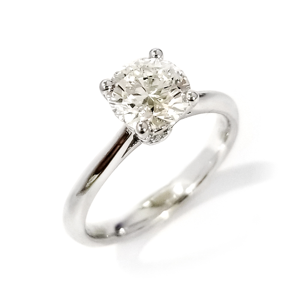 18K白金 1.2卡實驗室培育鑽石戒指