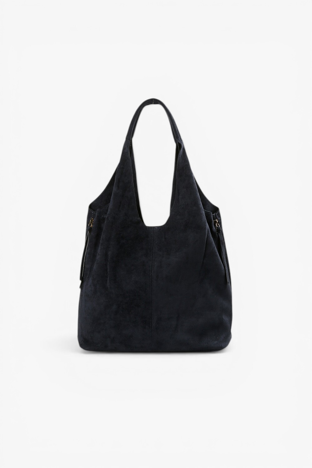 Hi Elf 反毛布料柔軟大肩背包 深藍