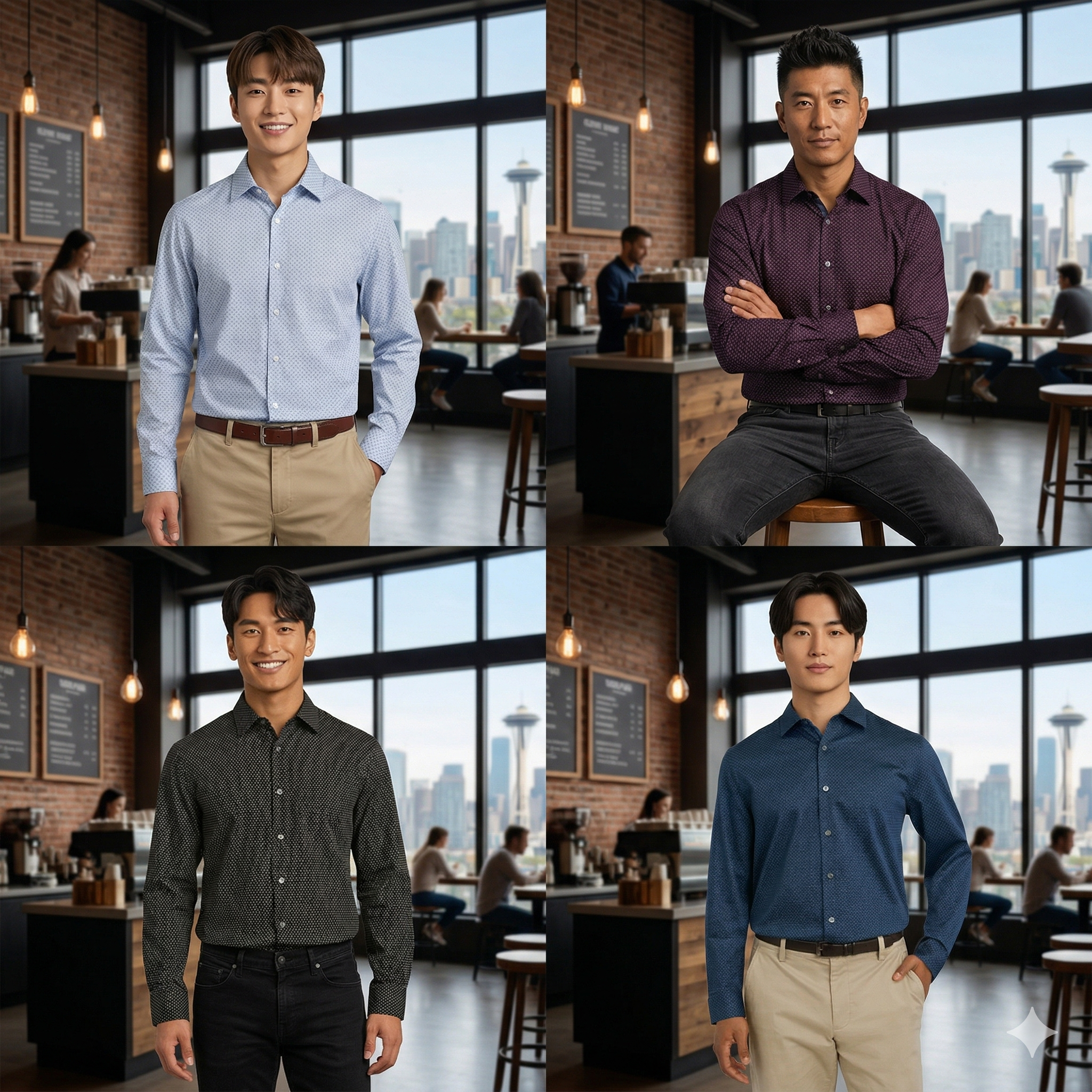 【預購】H032717 DKNY 男款鈕扣襯衫