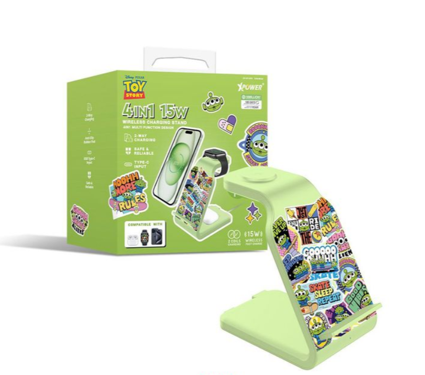 XPower x Toy Story 三眼仔系列 WLS6 4合1多功能無線充電器