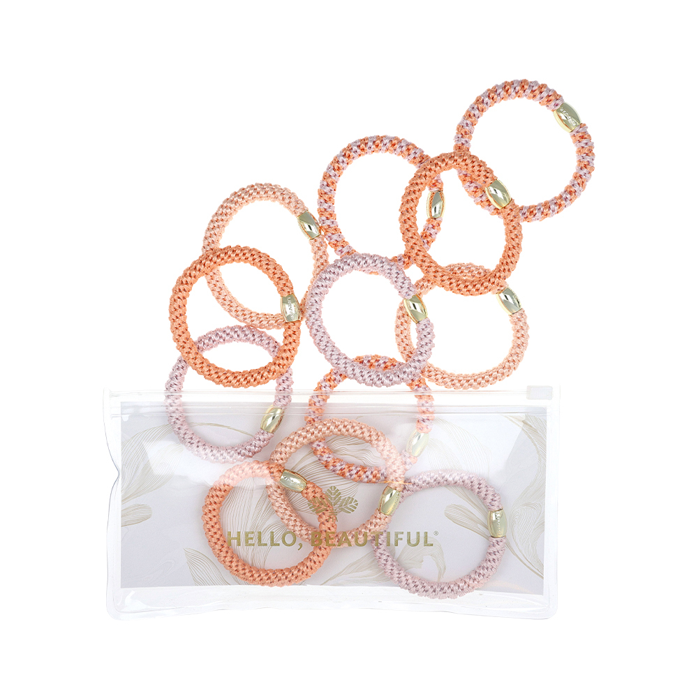 L. ERICKSON 彈力髮圈收納組-12入〈柔粉花語〉