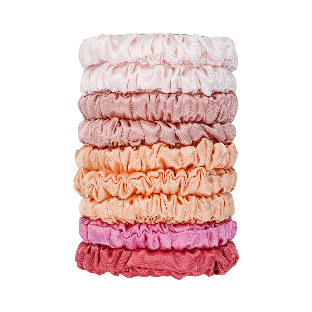 L. ERICKSON 緞面彈力大腸圈桶-9入〈泡泡糖粉〉