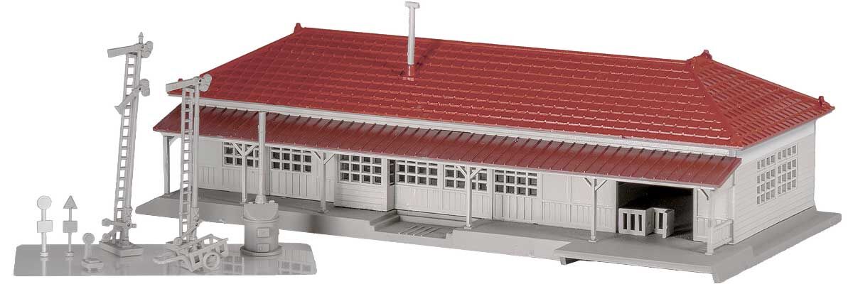 Greenmax 2902 N規 預先塗裝地方車站建築（象牙色）