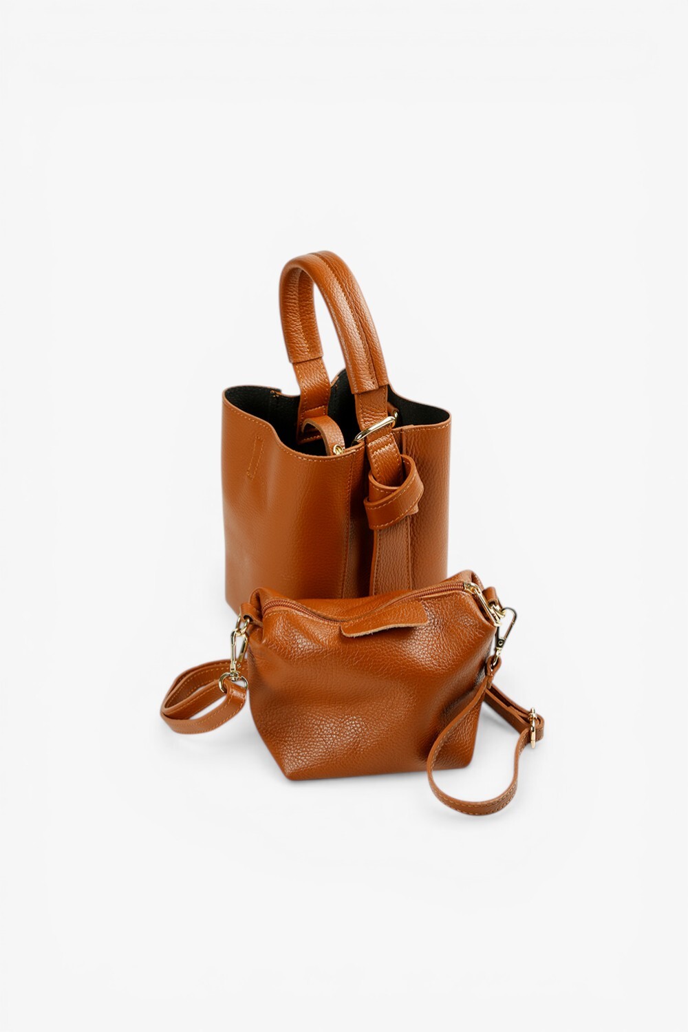 Filia 真皮小巧手腕包 棕色