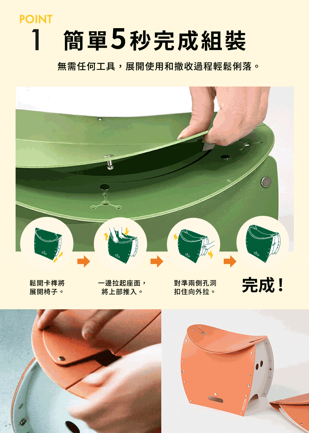 《PATATTO》超輕量攜帶式折疊椅(可坐式簡易廁所)