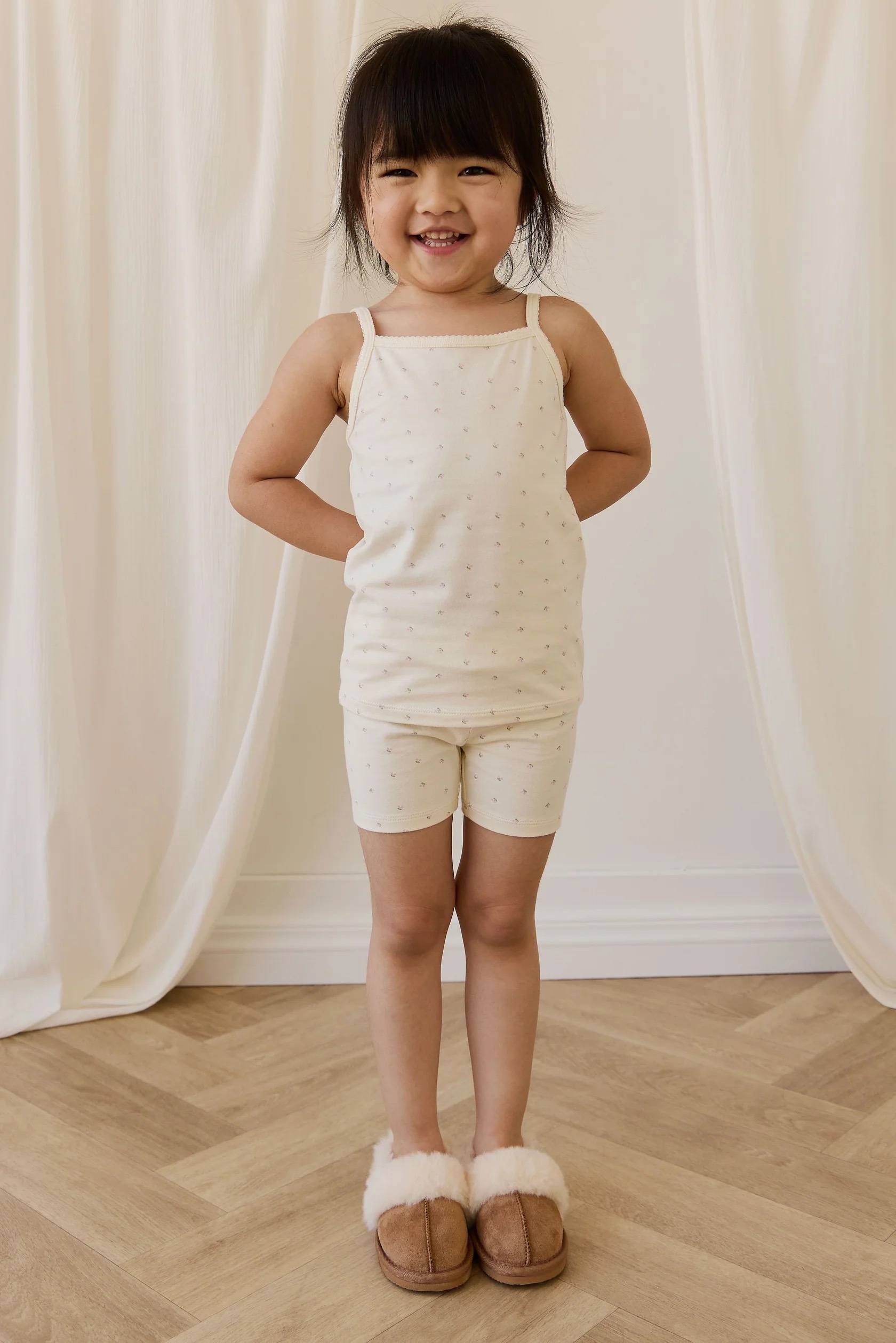 【預購】JAMIE KAY -Organic Cotton Jolie Singlet Pyjama Set（Ditsy Cherries）