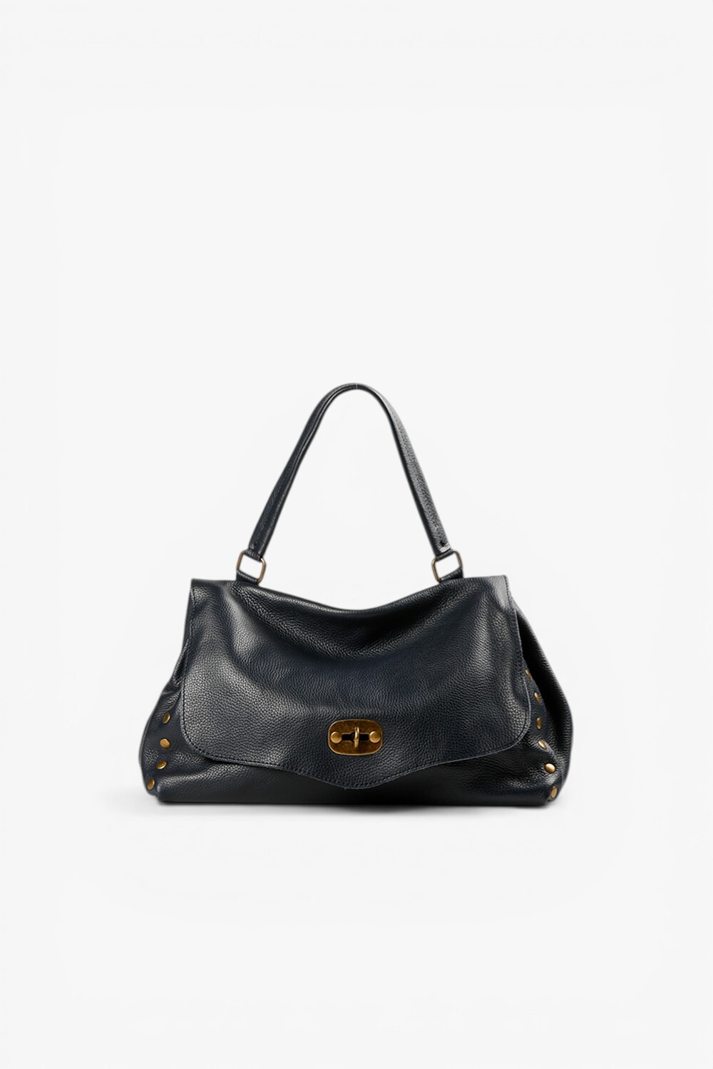 Keeper 真皮中型公事包 深藍