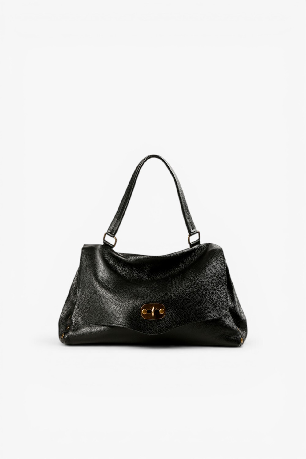 Keeper 真皮中型公事包 黑色