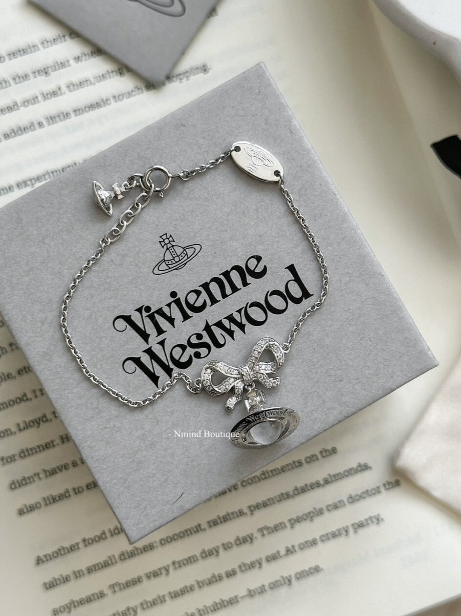 <快速出貨> Vivienne Westwood Octavie 蝴蝶結透明星球手鍊
