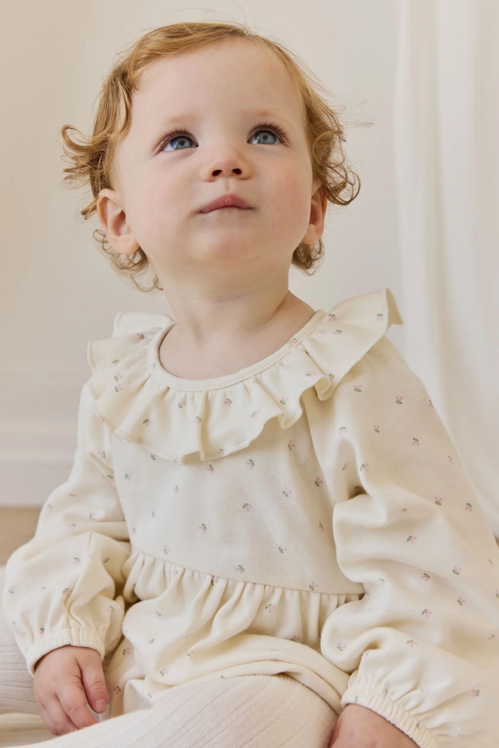 【預購】JAMIE KAY -Organic Cotton Clemence Playsuit（Ditsy Cherries）