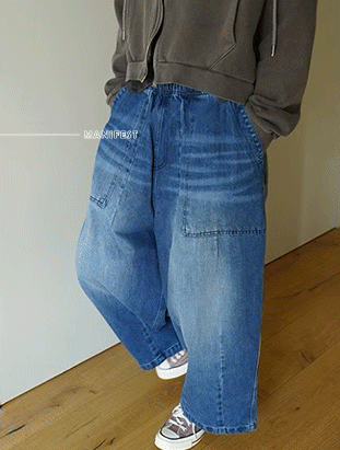 ᴴᴼᵀ ▸▸店長推薦◃◃ 春夏新款/鬆緊腰抽繩寬褲 MANIFEST正韓🇰🇷