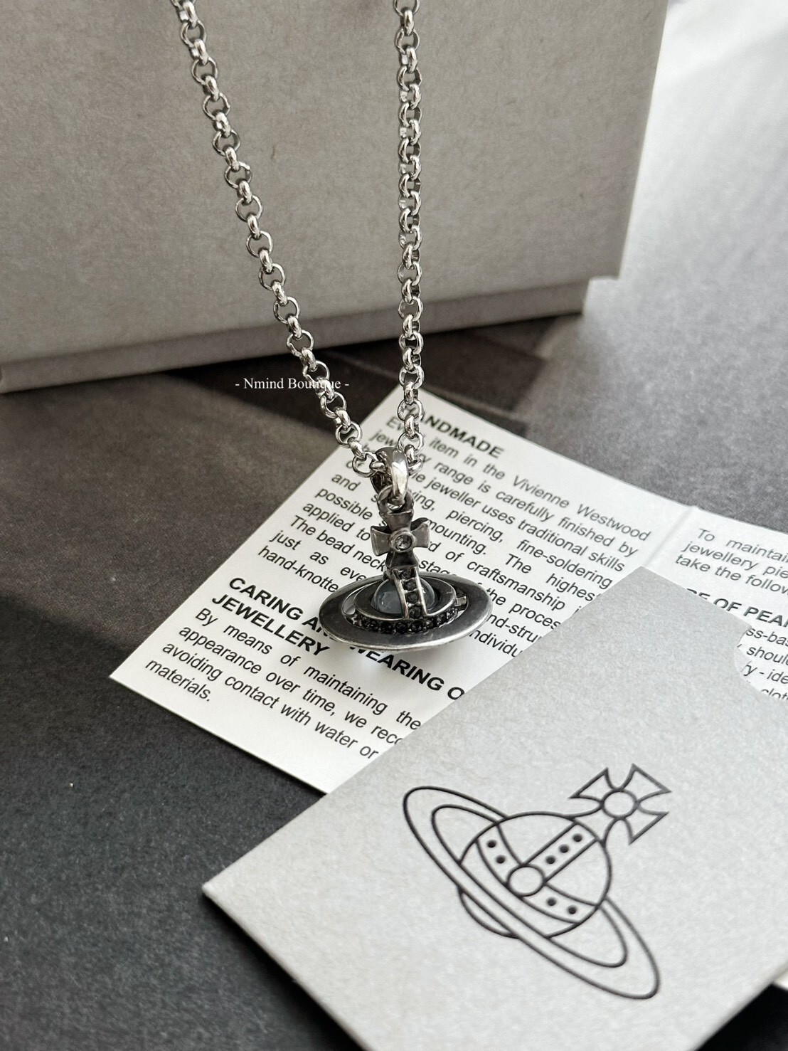 <快速出貨> Vivienne Westwood Man. New Petite Orb 做舊銀星球項鍊