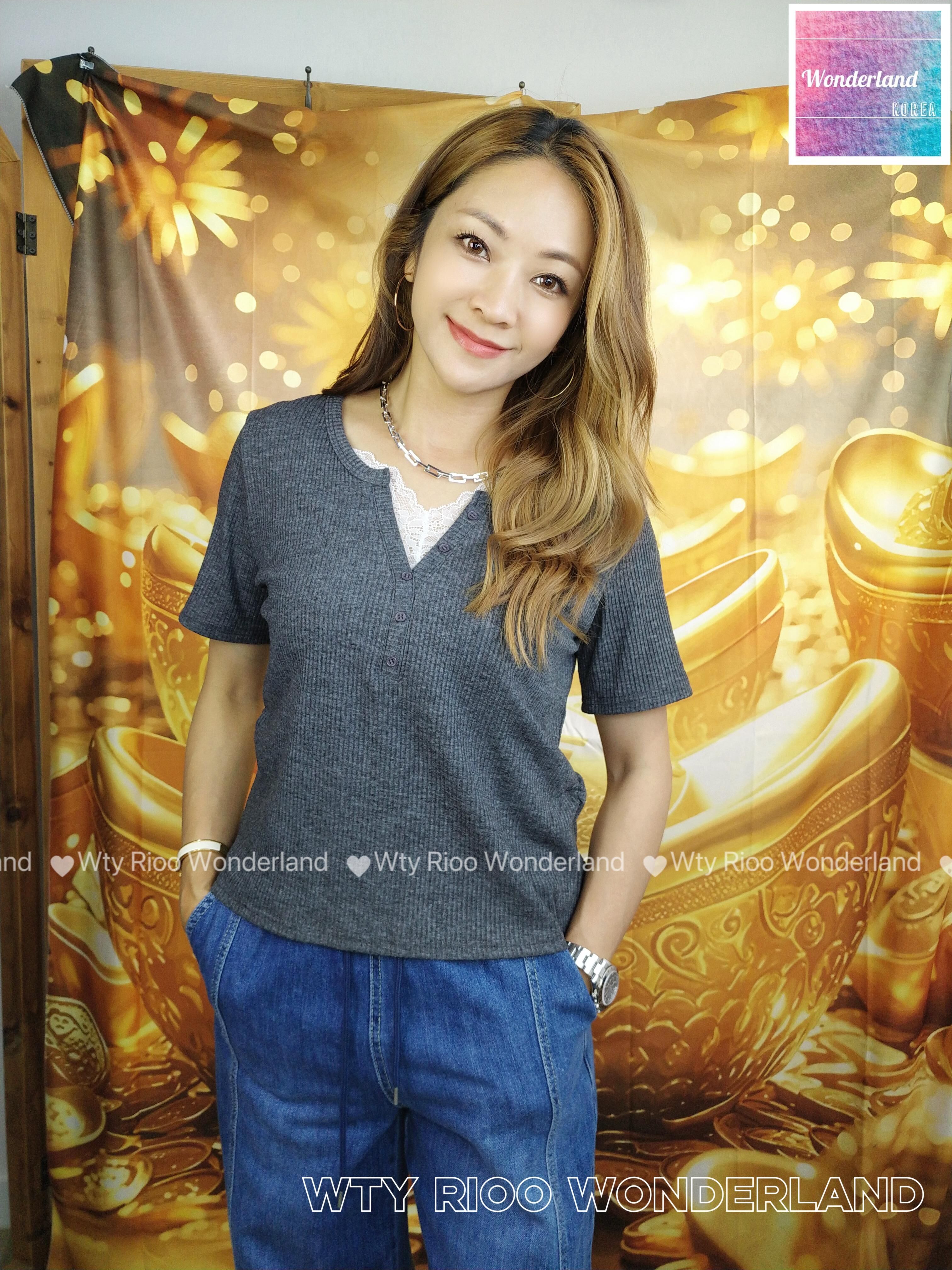 W19-W21 W032708坑紋小V喱士領