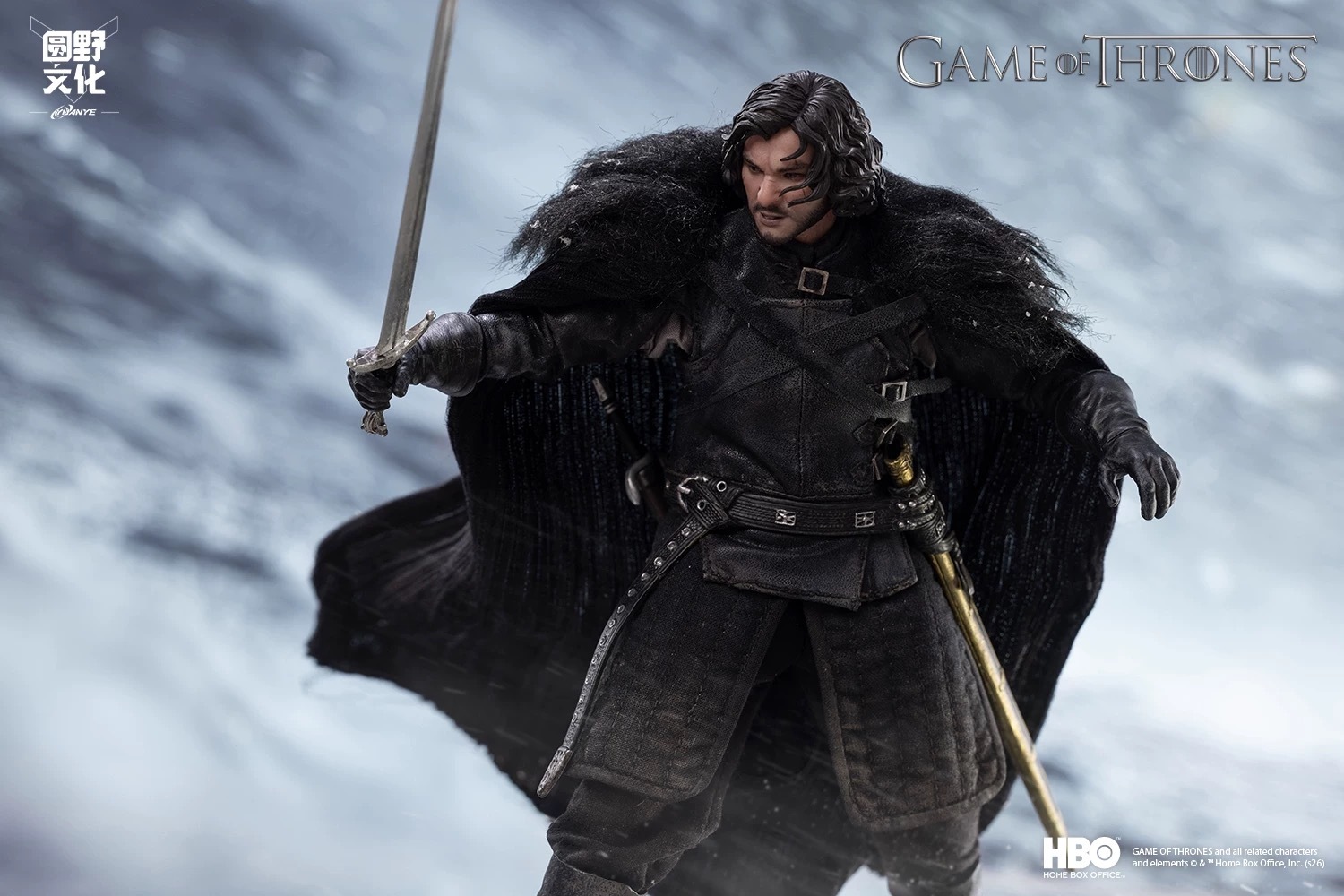 (Pre-Order)  UPF (LPZZ) X KongLingGe Toys Studio- Jon Snow (Rooted Hair - Deluxe Edition) 1/12 Action Figure