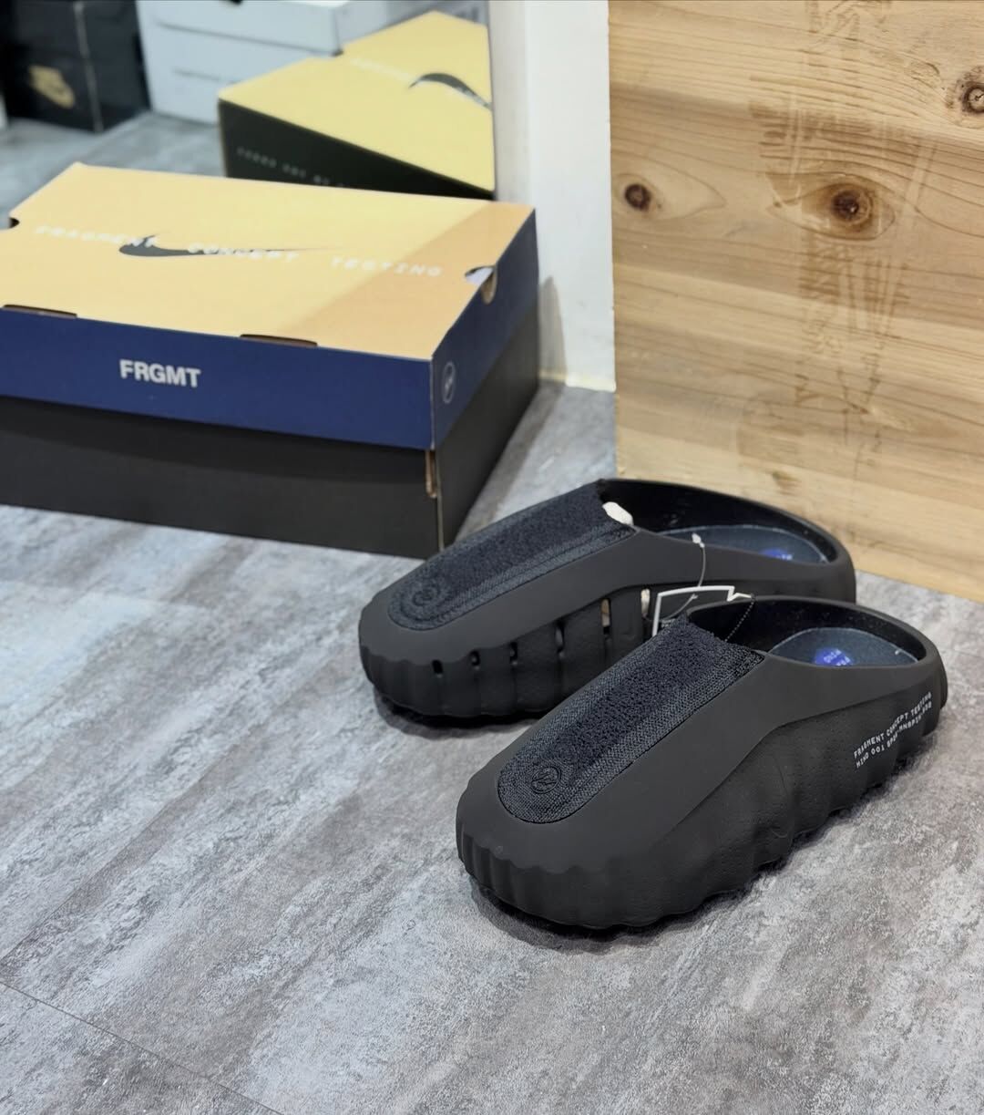 【Luxury】 Fragment Design x Nike Mind 001 藤原浩聯名 恢復拖鞋 運動拖鞋科技 穆勒鞋 穆勒拖鞋