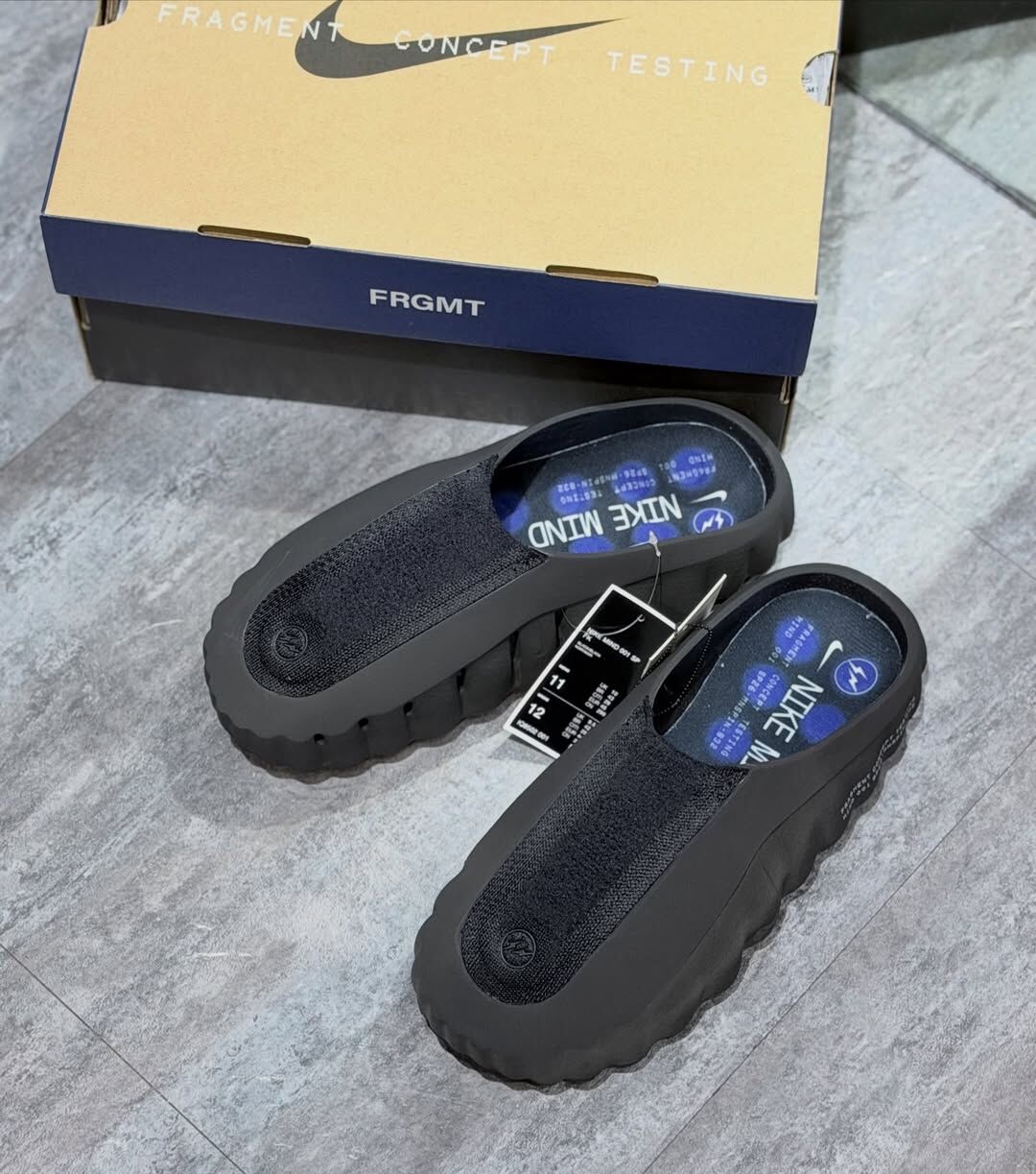 【Luxury】 Fragment Design x Nike Mind 001 藤原浩聯名 恢復拖鞋 運動拖鞋科技 穆勒鞋 穆勒拖鞋