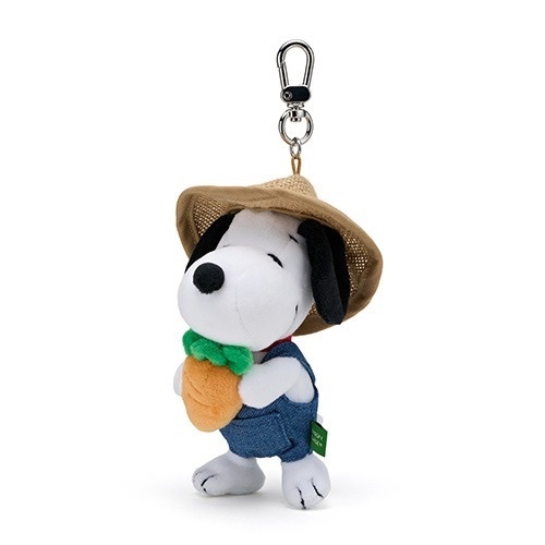 <韓國濟州島限定>Snoopy Garden 史努比 農夫系列 胡蘿蔔 毛絨娃娃 吊飾 掛件 鑰匙圈