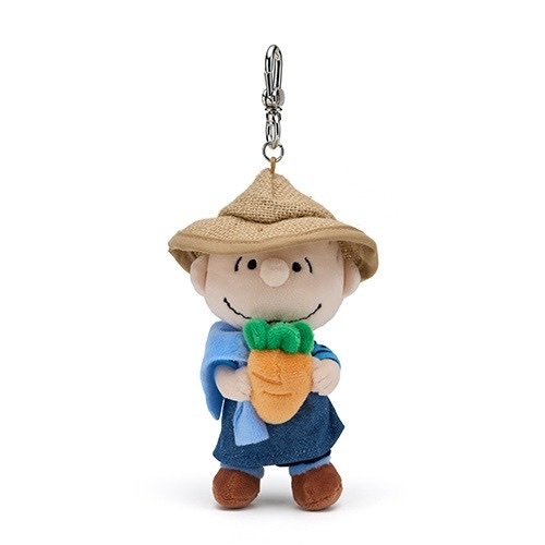 <韓國濟州島限定>Snoopy Garden 史努比 農夫系列 胡蘿蔔 毛絨娃娃 吊飾 掛件 鑰匙圈