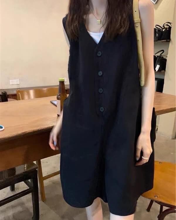 【減齡必備小輕新背心連身吊帶褲 】（現貨）