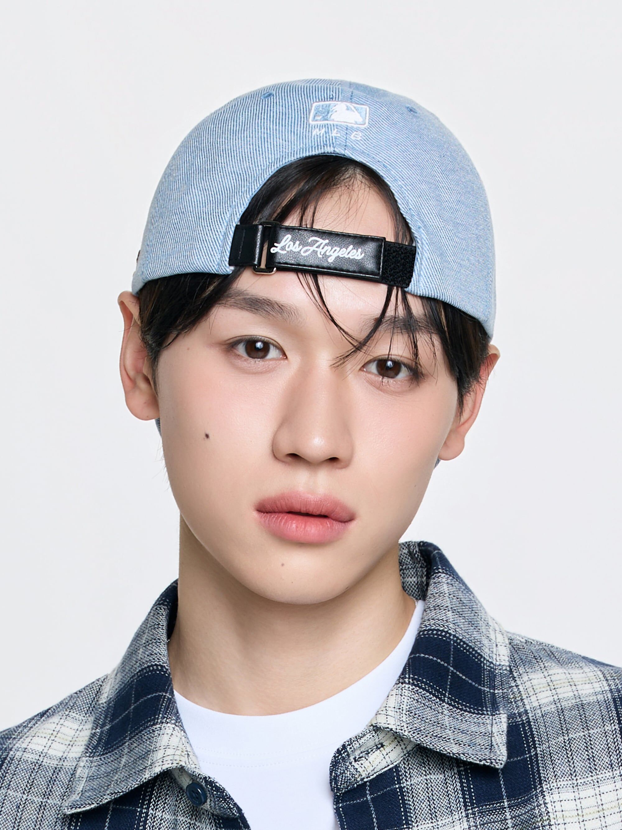 【入LIVECODE一件減至$288😱🔥！】【MLB】Vintage Denim Curve Logo Unstructured Ball Cap New York Yankees