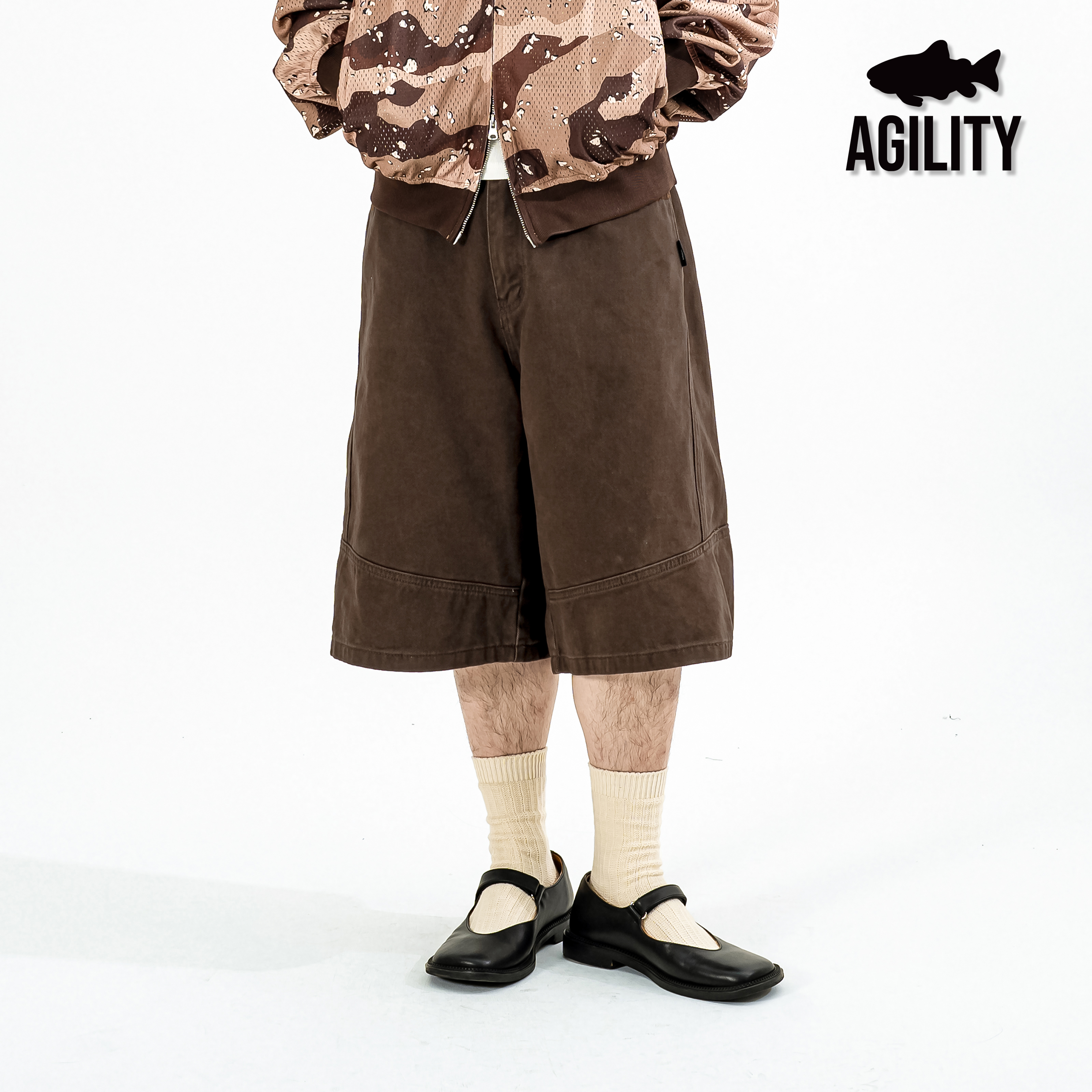 AGILITY Curved Cropped Pants 彎刀水洗 七分褲 [J70]