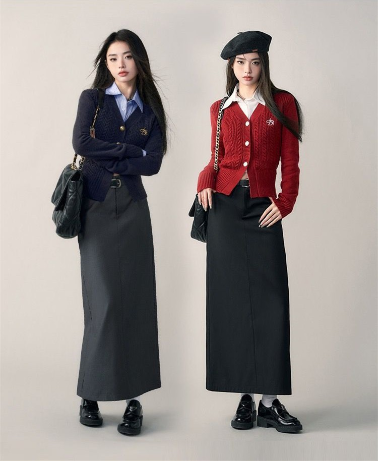 Korean Preppy Embroidered Jacket