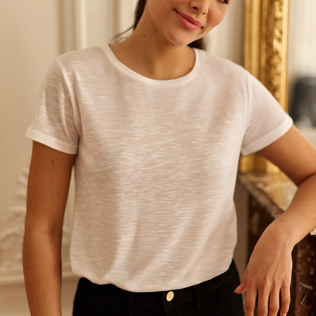 1LP0327-228 [LA PETITE ETOILE] T-shirt Elva White #ELVA-T102511Z0A/10-BLANC (EU)