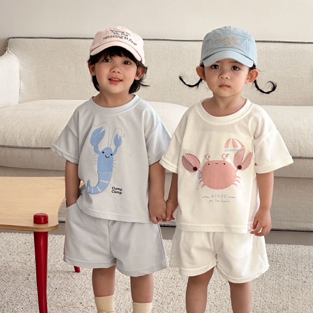 可愛蝦蟹兄弟姐妹套裝 / 2色