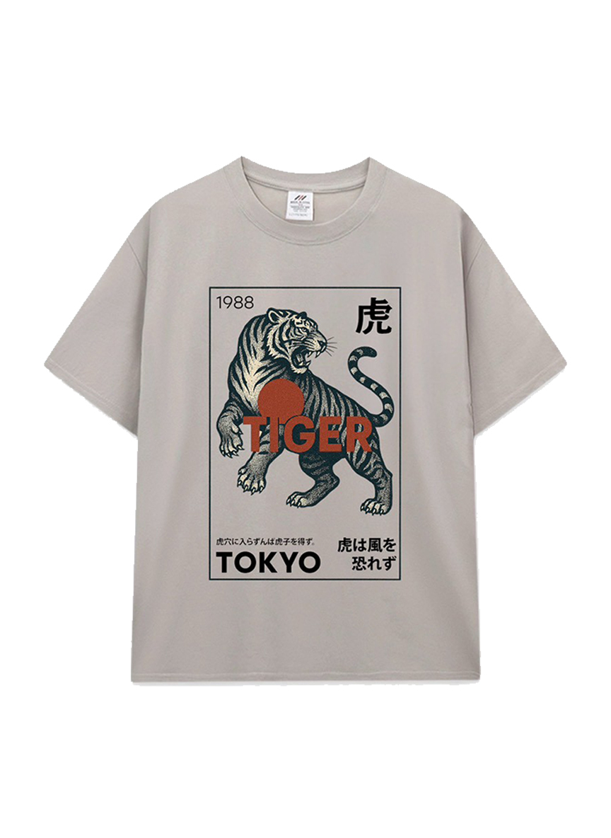 把力量與態度，穿在身上｜東京虎插畫T恤