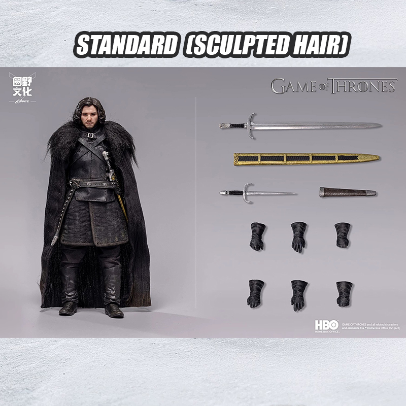 (Pre-Order)  UPF (LPZZ) X KongLingGe Toys Studio- Jon Snow (Sculpted Hair - Standard Edition)