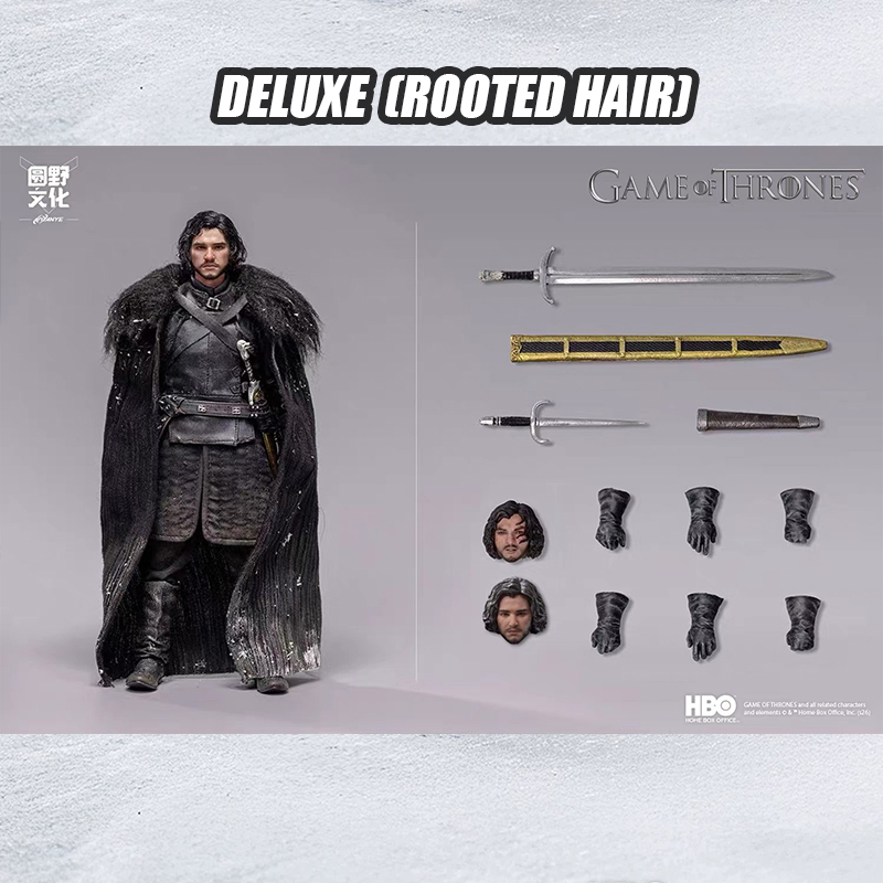 (Pre-Order)  UPF (LPZZ) X KongLingGe Toys Studio- Jon Snow (Rooted Hair - Deluxe Edition) 1/12 Action Figure