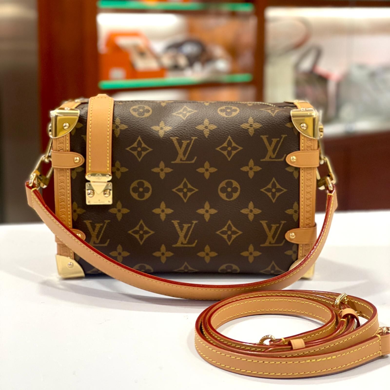 全新LV軟盒子 M46358 SiIDE TRUNK MM MONOGRAM #BRAND NEW #香榭站正品