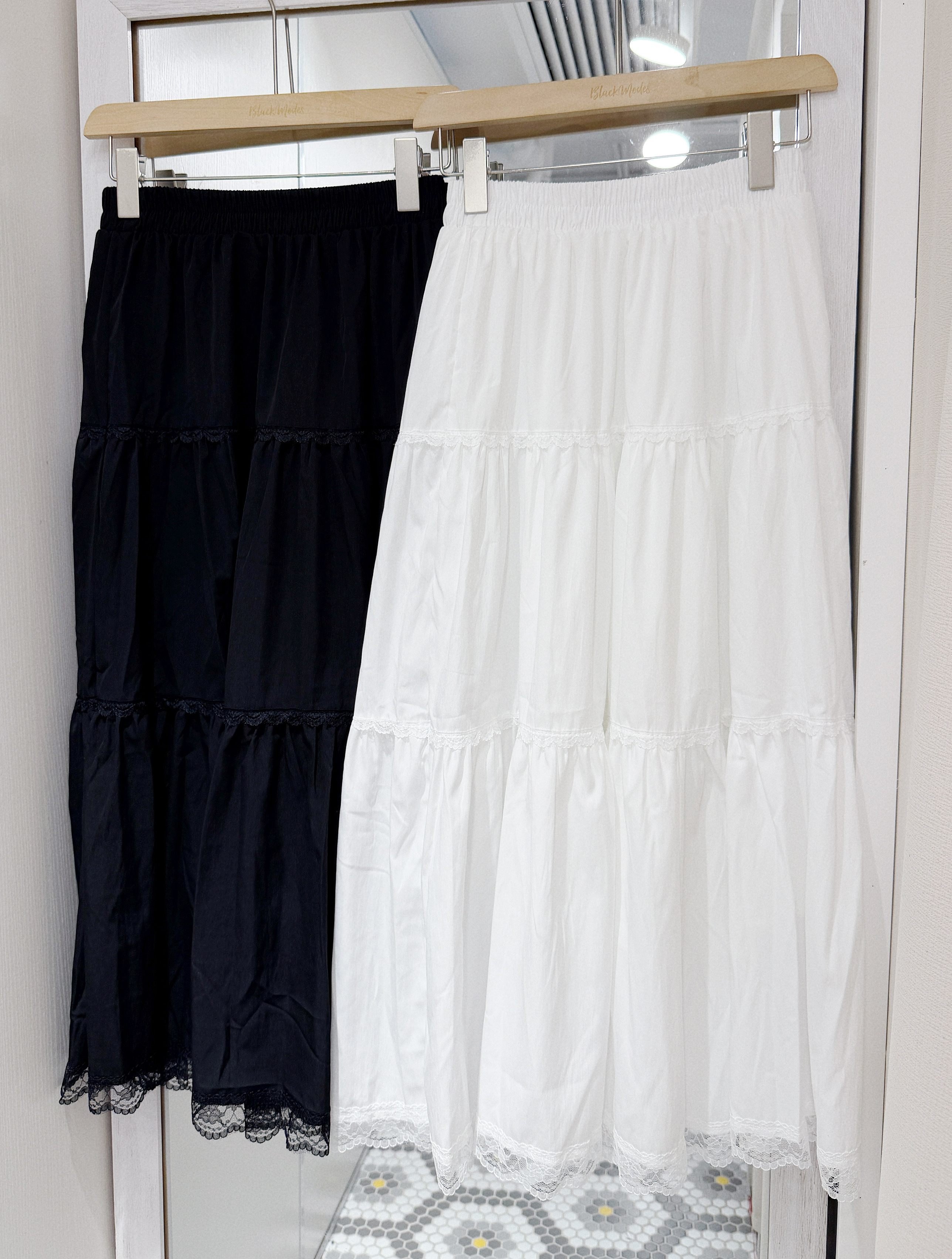 D0523｜簡約系入手款ᵕ̈ ‼ 花邊蛋糕長裙💭