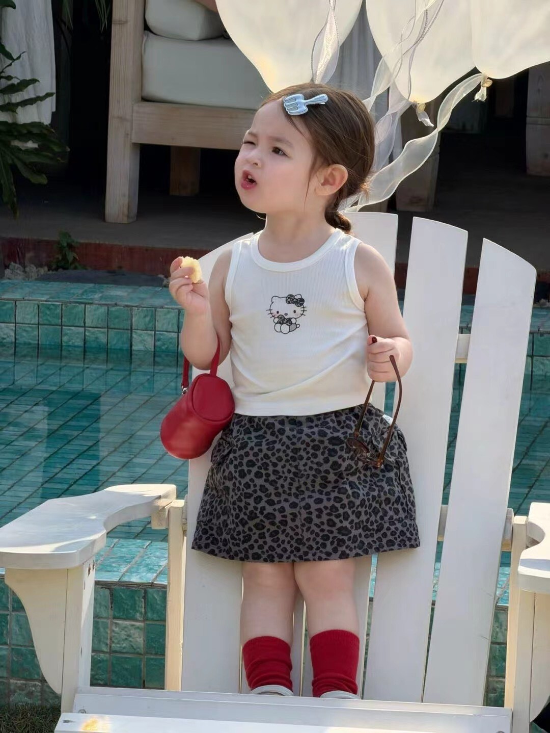 韓系豹紋百搭裙