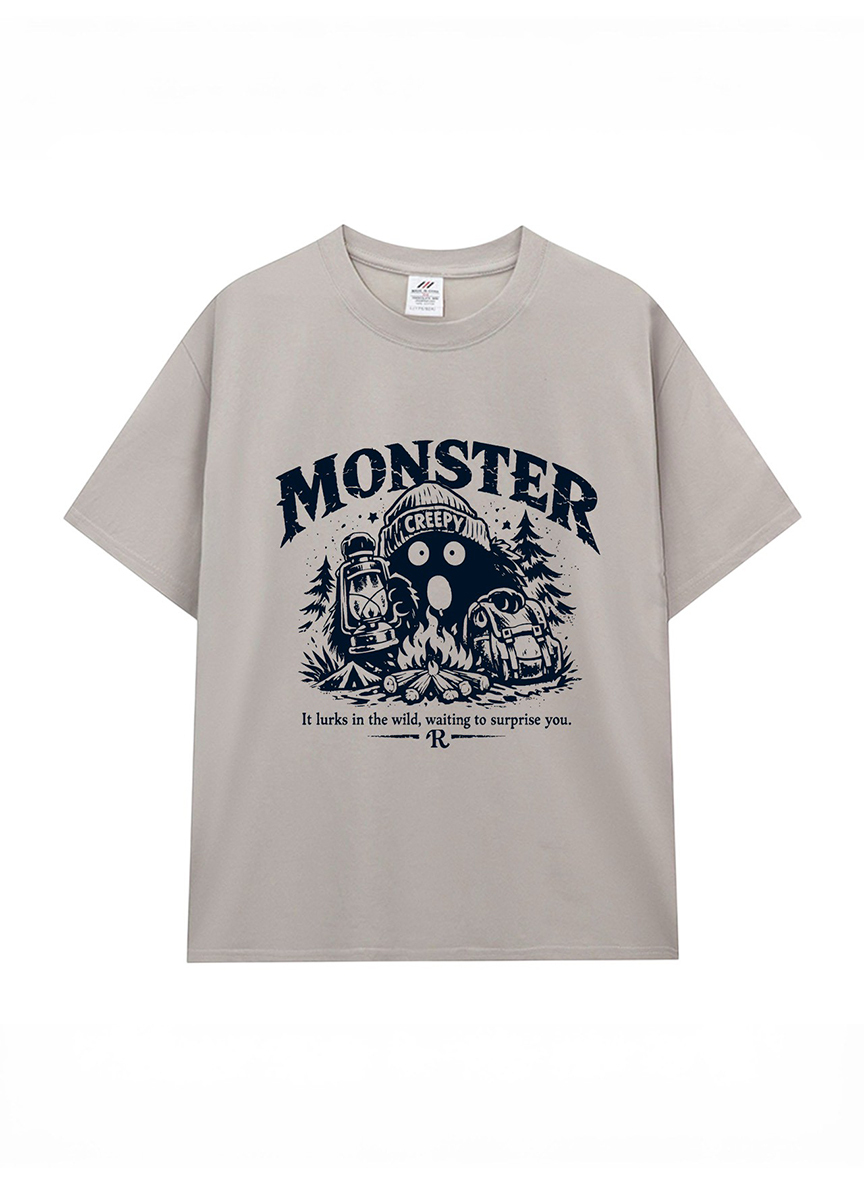把一點神秘的可愛，帶進日常｜ 露營怪獸插畫T恤