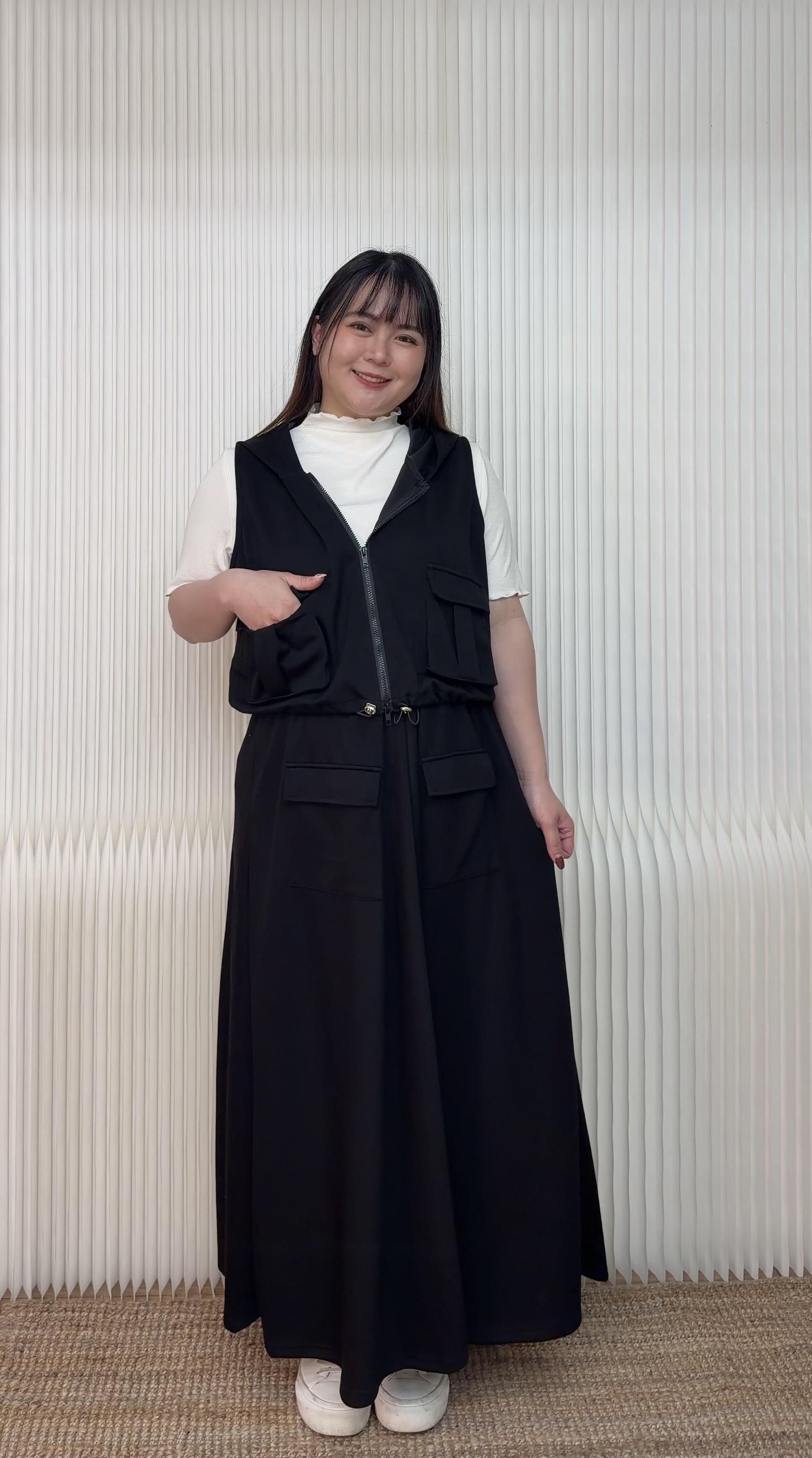 211.套裝-工裝休閒長裙套