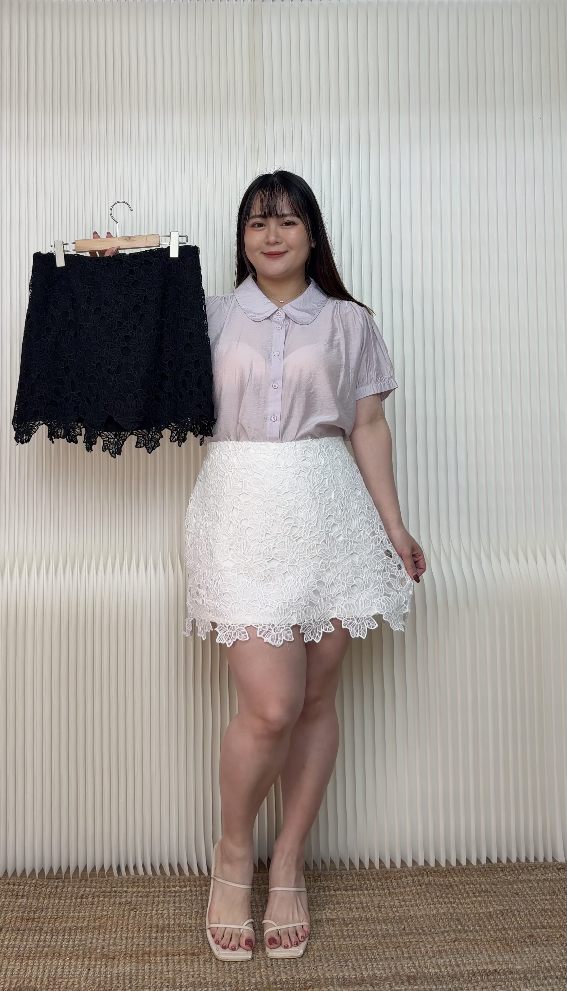 221.小浪漫緹花短裙