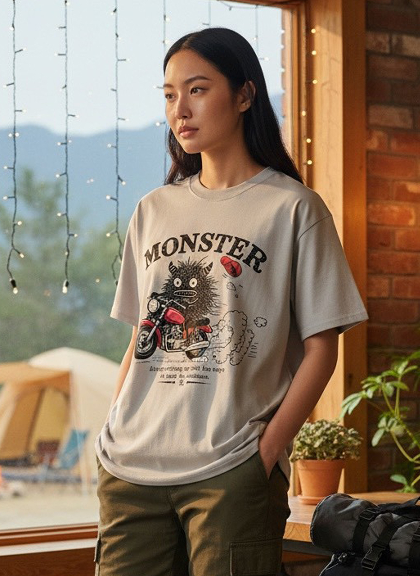 把一點瘋狂的自由，穿在身上｜怪獸插畫T恤