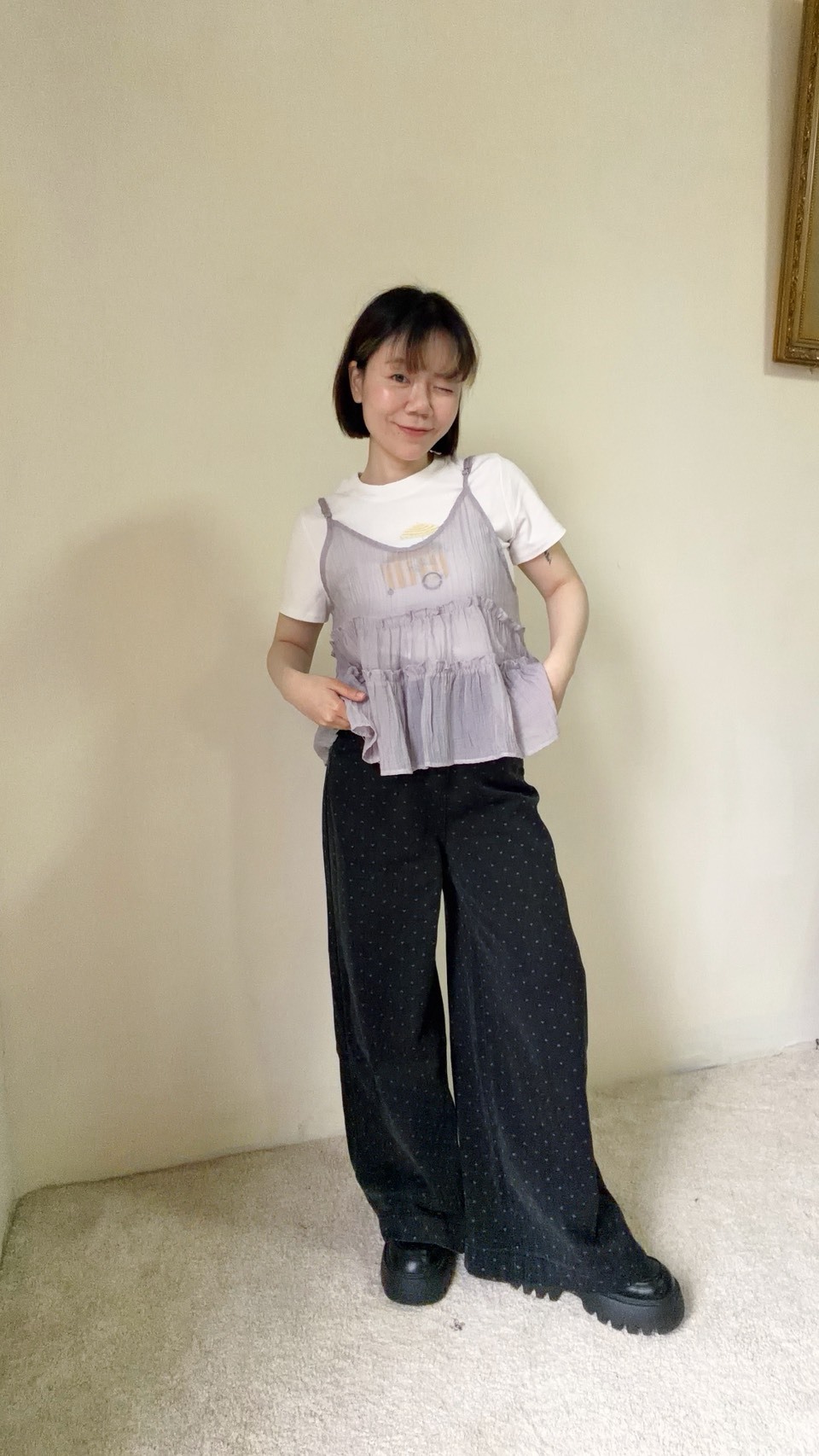 蛋糕細肩棉背心