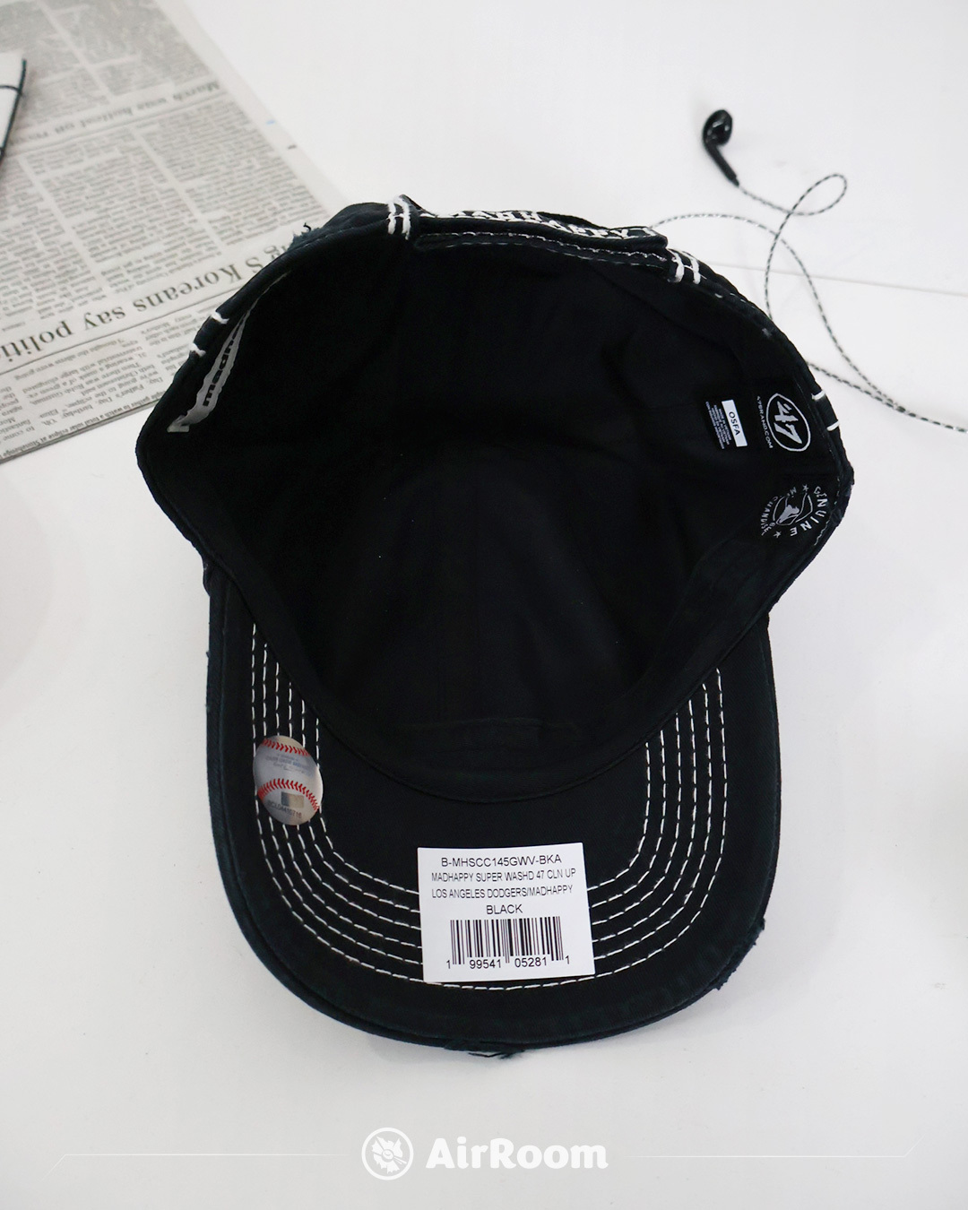 2026SS MADHAPPY SUPER WASHED 47 CLEAN UP LOS ANGELES DODGERS 魔鬼氈 車線 洛杉磯 道奇隊 棒球帽 帽子 現貨