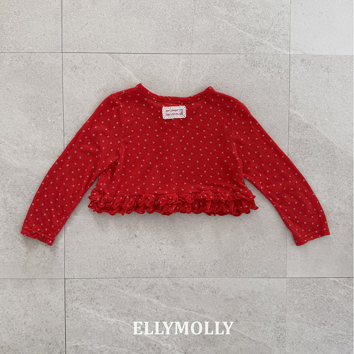 正韓夏EllyMolly 兩色甜美花瓣上衣