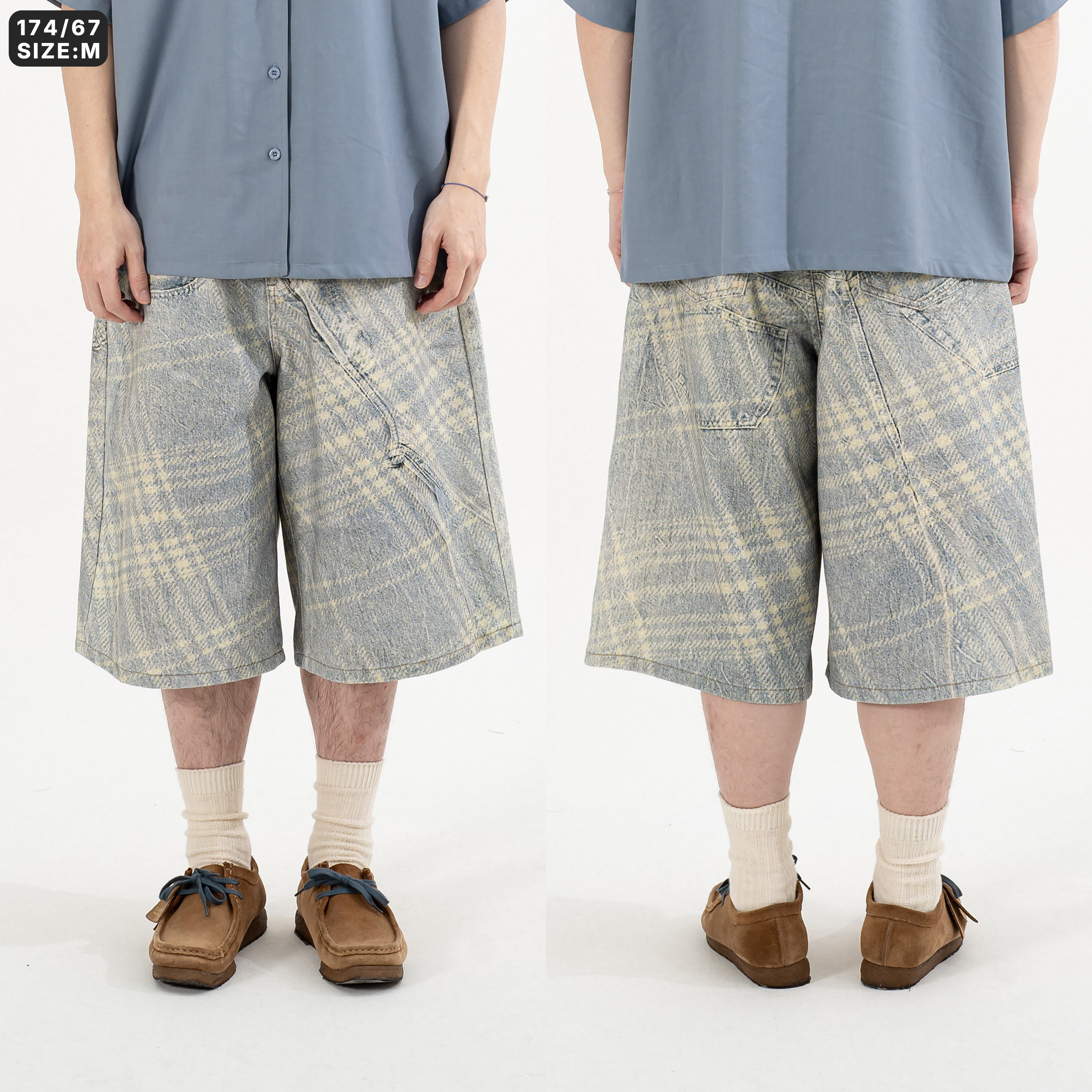 Transfer Denim Jorts 轉印 七分 牛仔短褲 [K132]