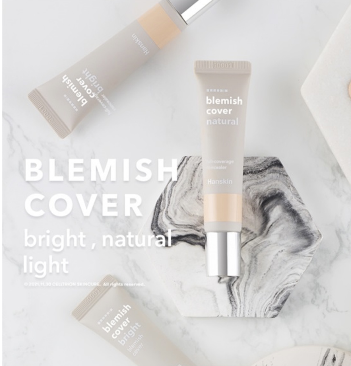 少 量 現 貨｜HANSKIN Blemish Cover 完美保濕遮瑕膏（12g）