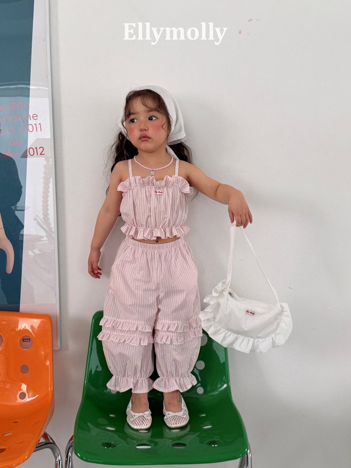 正韓夏EllyMolly 四色短版小標背心上衣