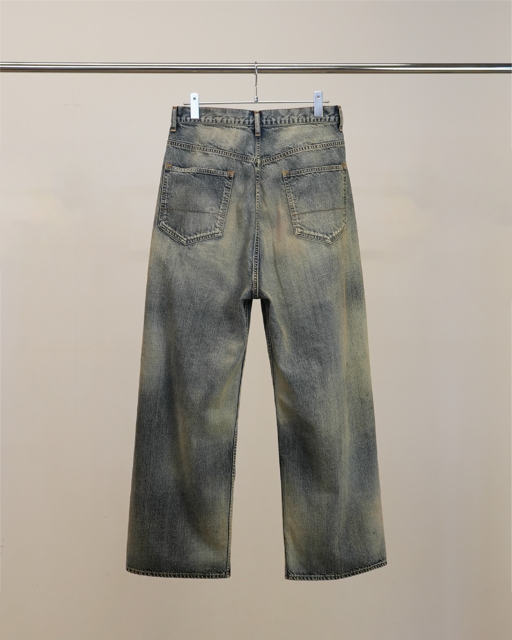 2026SS ANCELLM #05 AGING type-D 破壞 顆粒感 水洗 日本製 BAGGY 寬版 直筒 牛仔褲 現貨 ANC-#05-26SS-D