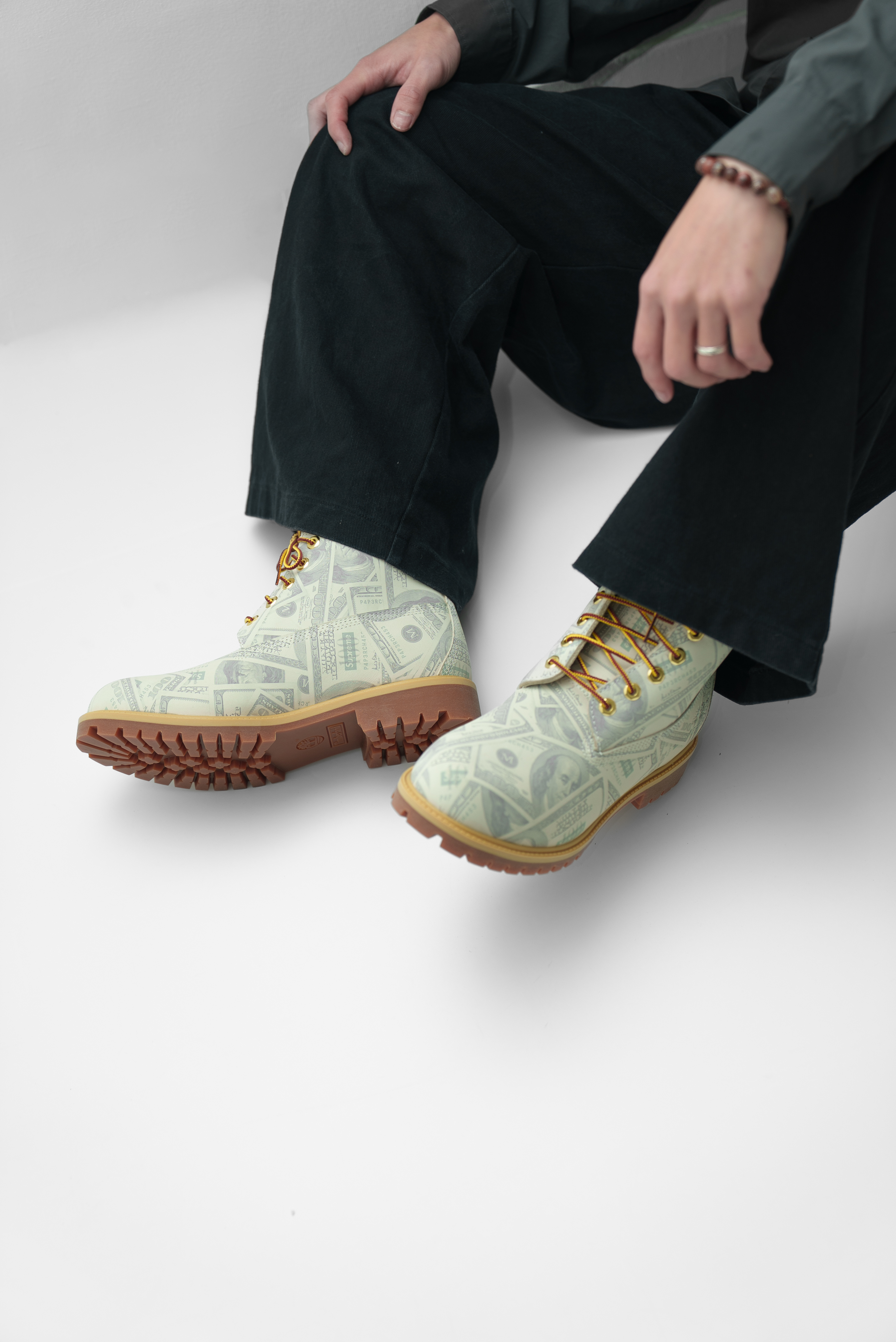 【Focus Store】現貨秒發 Supreme SS26 Week4 x MM6 Maison Margiela x Timberland® Money 6" Premium Waterproof Boot 美鈔 聯名