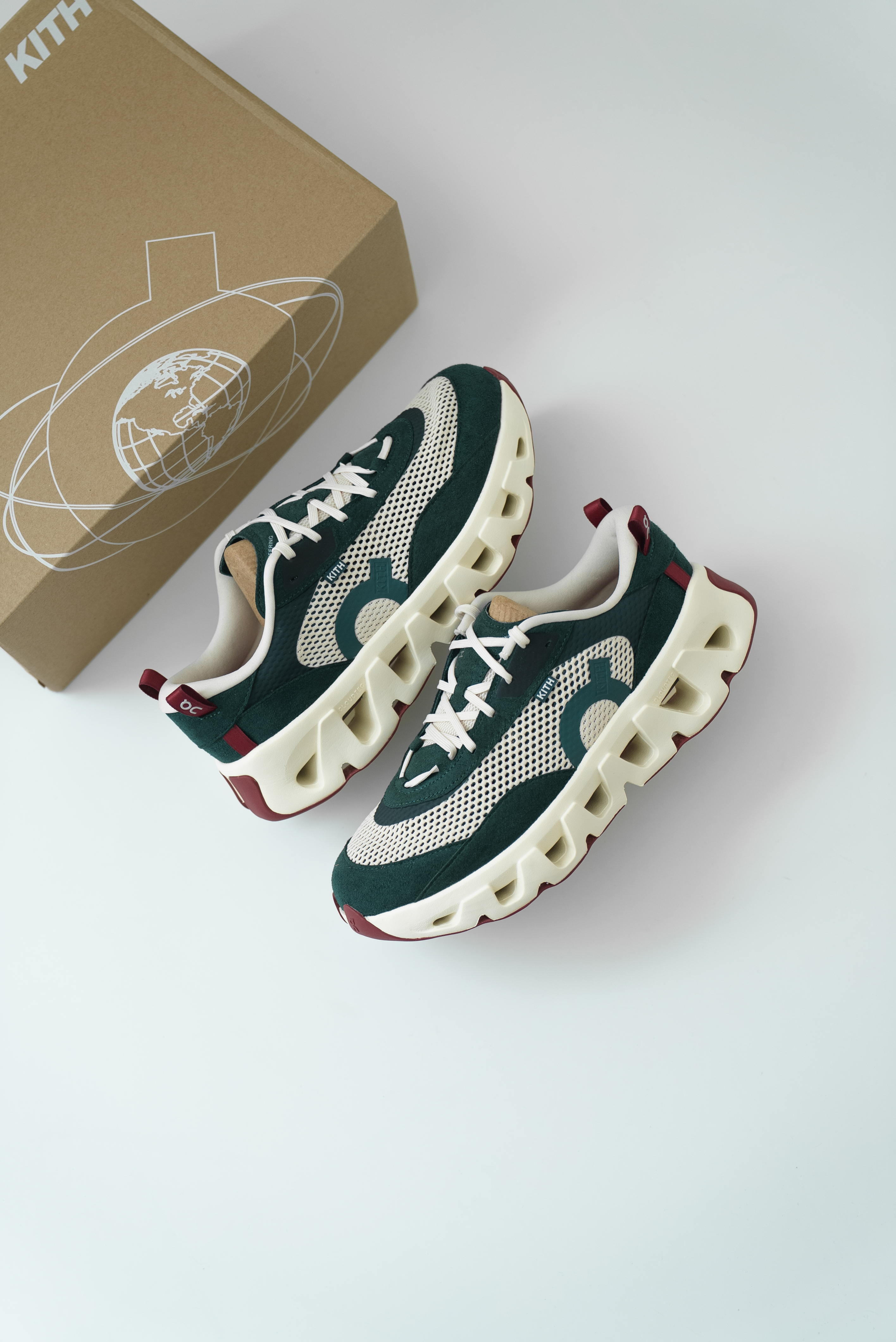 【Focus Store】預購 Kith x On K-Tech 2 "Barley" 綠 米白 聯名 昂跑 3MG10844970