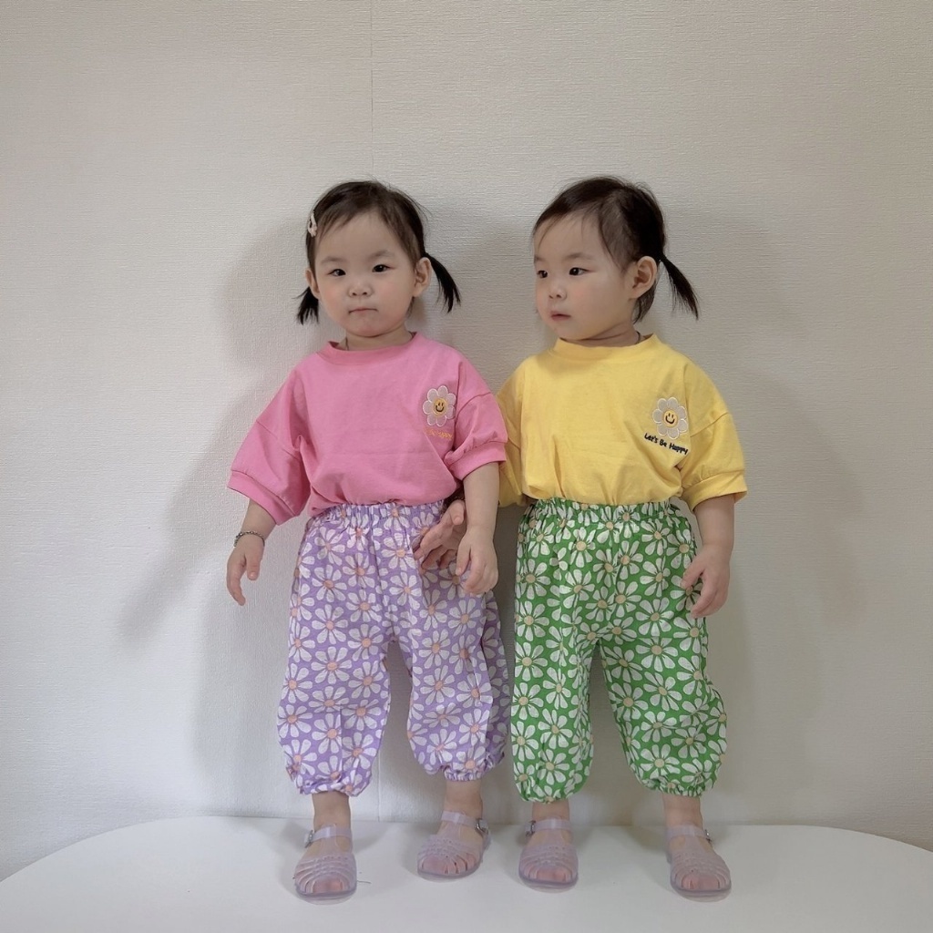 正韓夏MORAN 三色花朵上衣