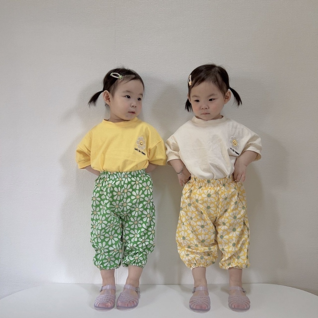 正韓夏MORAN 三色花朵上衣